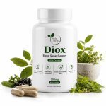Diox Blood Sugar Support – Organic Herbal Supplement 500mg (60 Capsules)